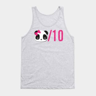 Panda / 10 Pink Tank Top